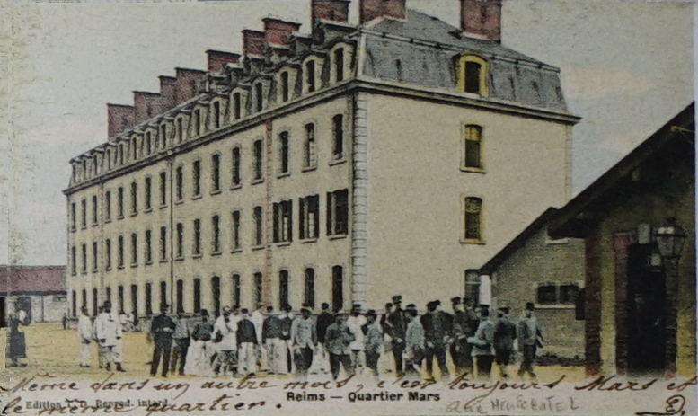 Carte postale ancienne Reims quartier mars 08409