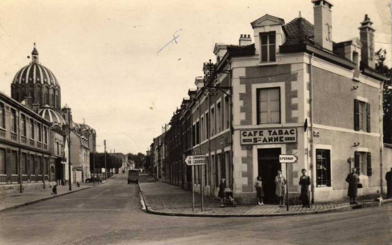 Carte postale ancienne Reims Quartier Ste Anne