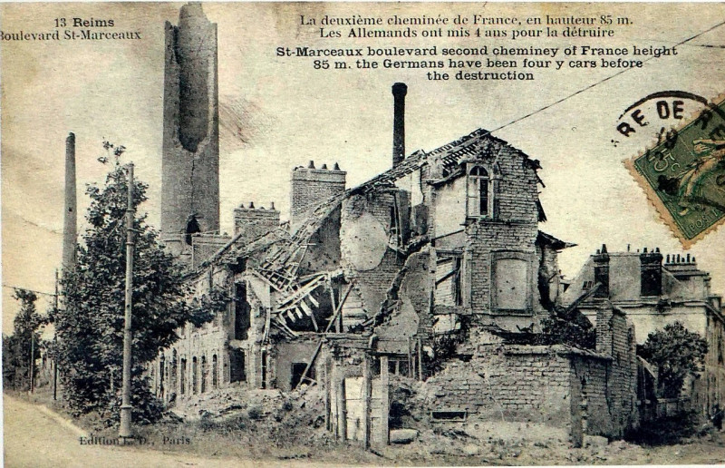 Carte postale ancienne Reims usine Holden 82199