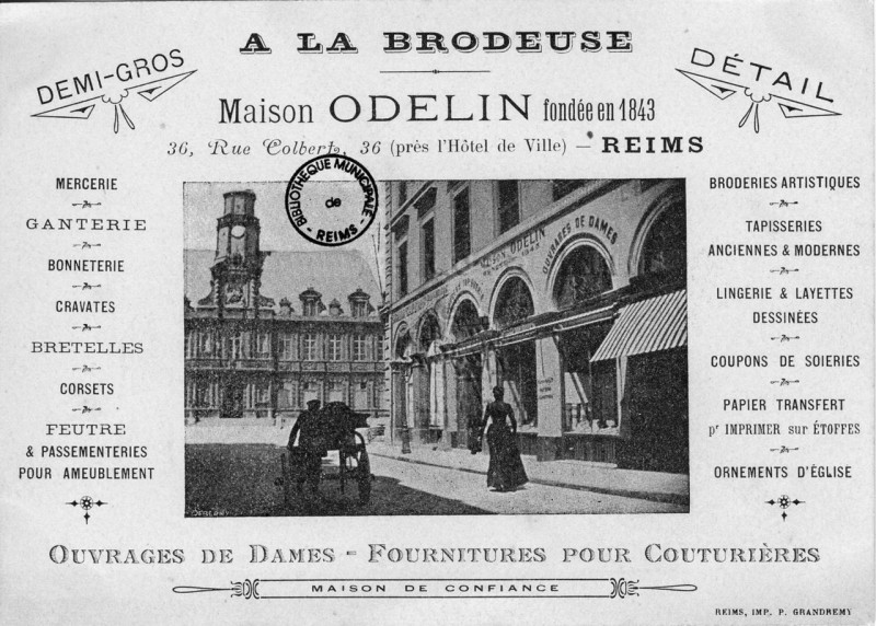 Carte postale ancienne Rue colbert publicité