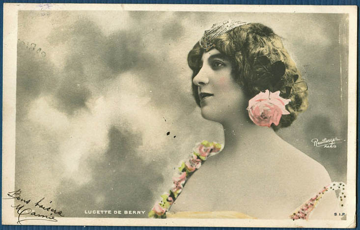 Carte postale ancienne Reutlinger Lucette de Berny 1904