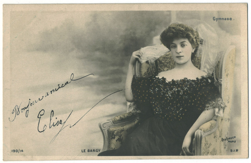 Carte postale ancienne Simone Le Bargy, Sip 190-14, Gymnase