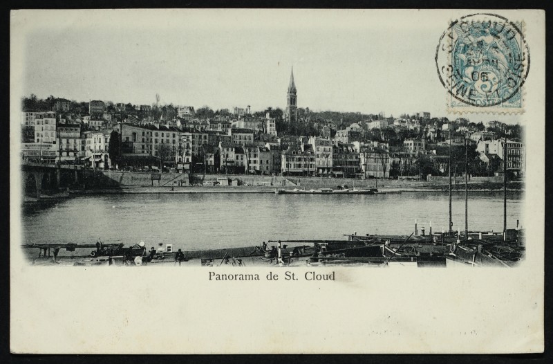 Carte postale ancienne Panorama de Saint Cloud à Boulogne-Billancourt
