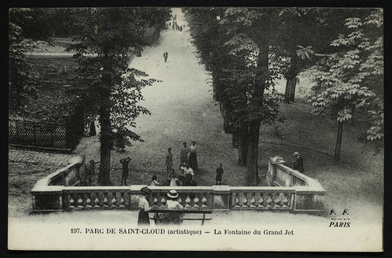 Carte postale ancienne La Fontaine du Grand Jet à Saint-Cloud