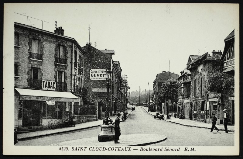 Carte postale ancienne Saint-cloud-Coteaux - Boulevard Sénard à Saint-Cloud