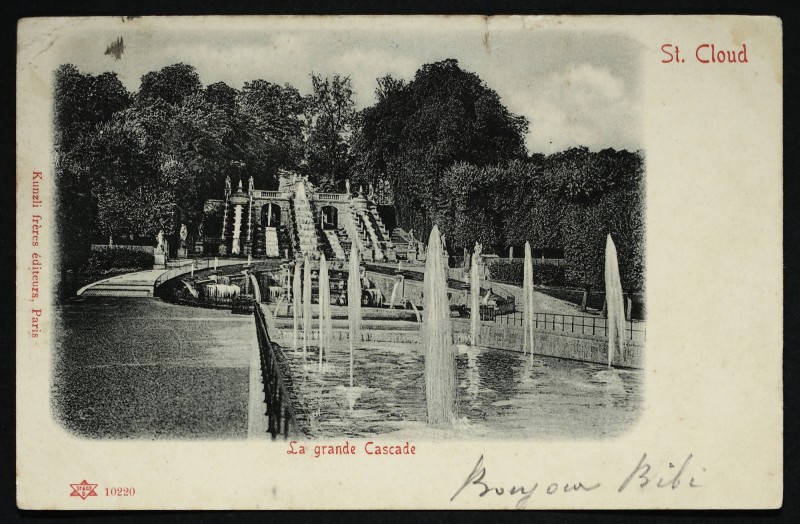 Carte postale ancienne La grande Cascade à Saint-Cloud