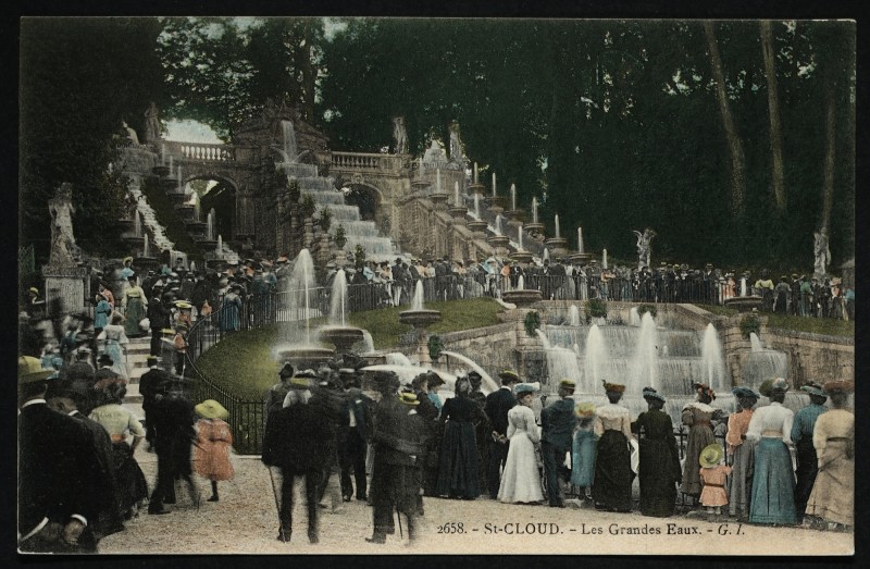 Carte postale ancienne Les Grandes Eaux à Saint-Cloud