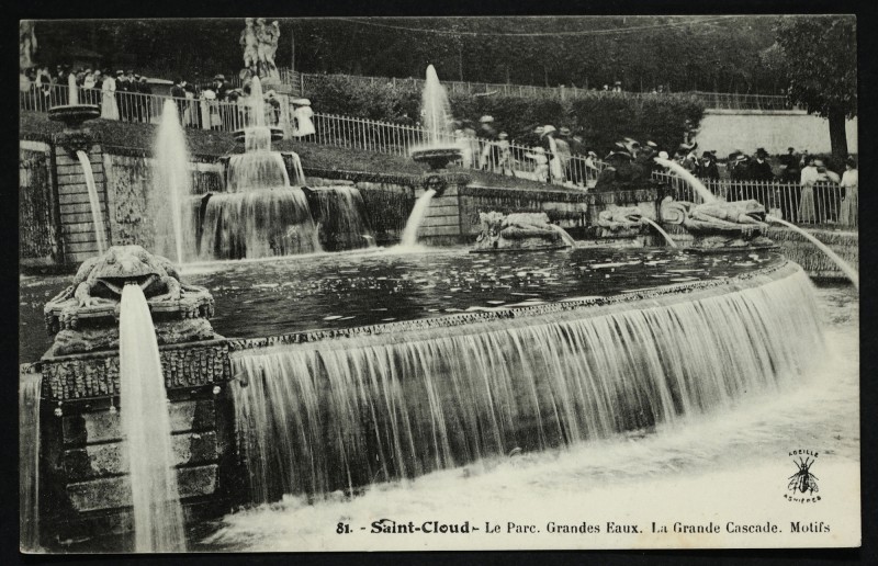 Carte postale ancienne Grandes Eaux - La Grande Cascade à Saint-Cloud