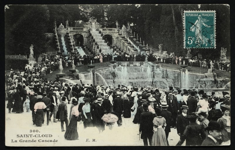 Carte postale ancienne La Grande Cascade à Saint-Cloud