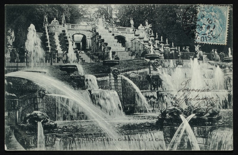 Carte postale ancienne Grandes Eaux - La Cascade à Saint-Cloud