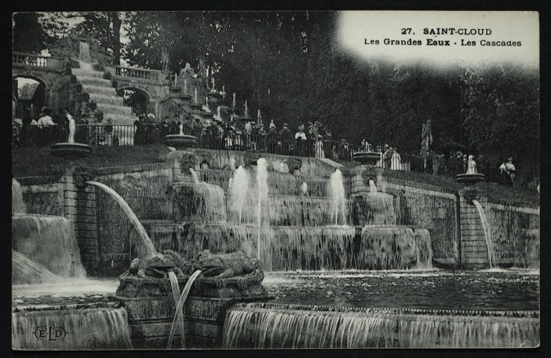 Carte postale ancienne Les Grandes Eaux - Les Cascades à Saint-Cloud