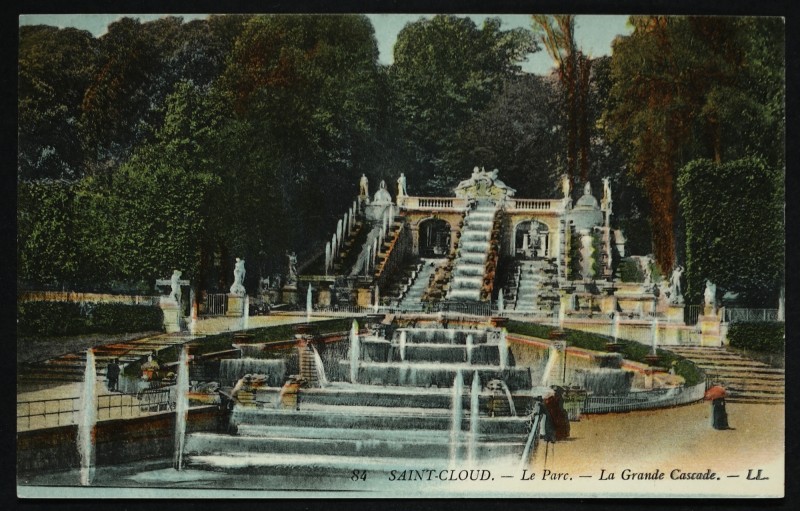 Carte postale ancienne La Grande Cascade à Saint-Cloud