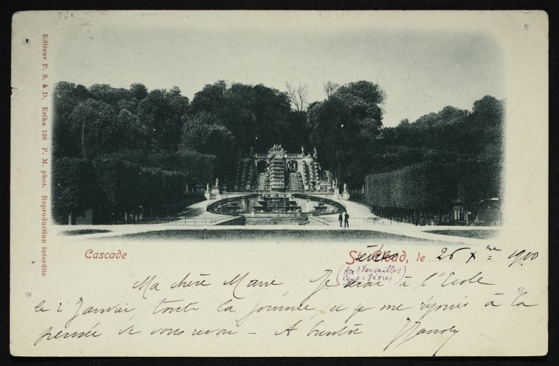 Carte postale ancienne Cascade à Saint-Cloud