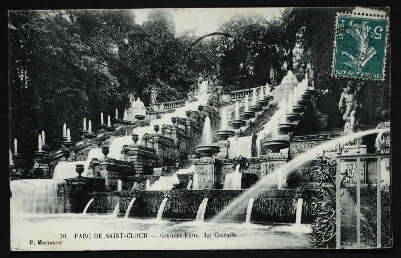 Carte postale ancienne Grandes Eaux - La Cascade à Saint-Cloud