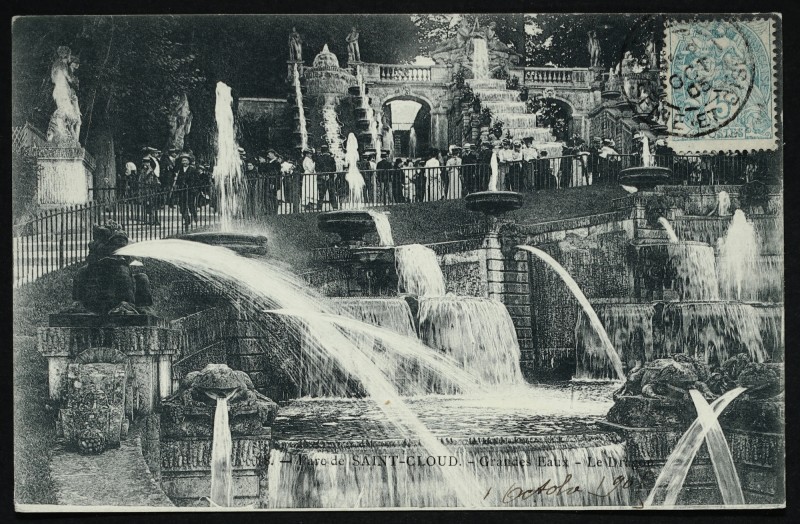 Carte postale ancienne Grandes Eaux - Grande Cascade à Saint-Cloud