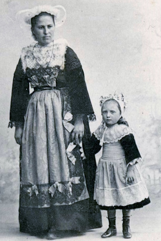 Carte postale ancienne Saint-Nic 1901 à Saint-Nic