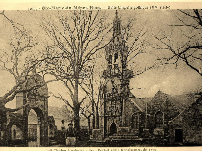 Carte postale ancienne Sainte-Marie-du-Ménez-Hom vers 1910 à Plomodiern