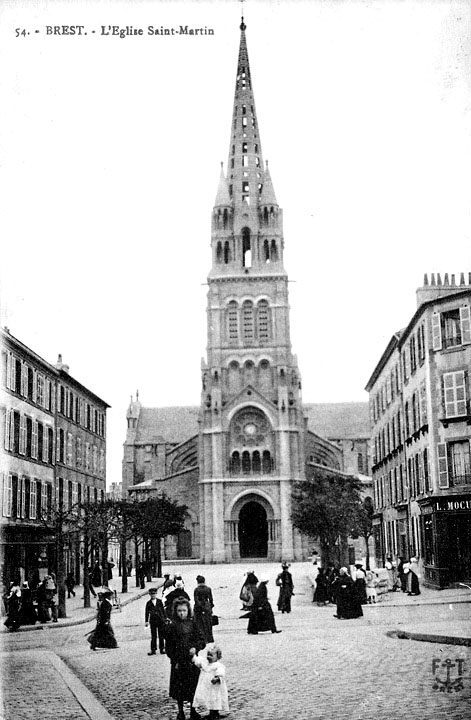 Carte postale ancienne St martin à Brest