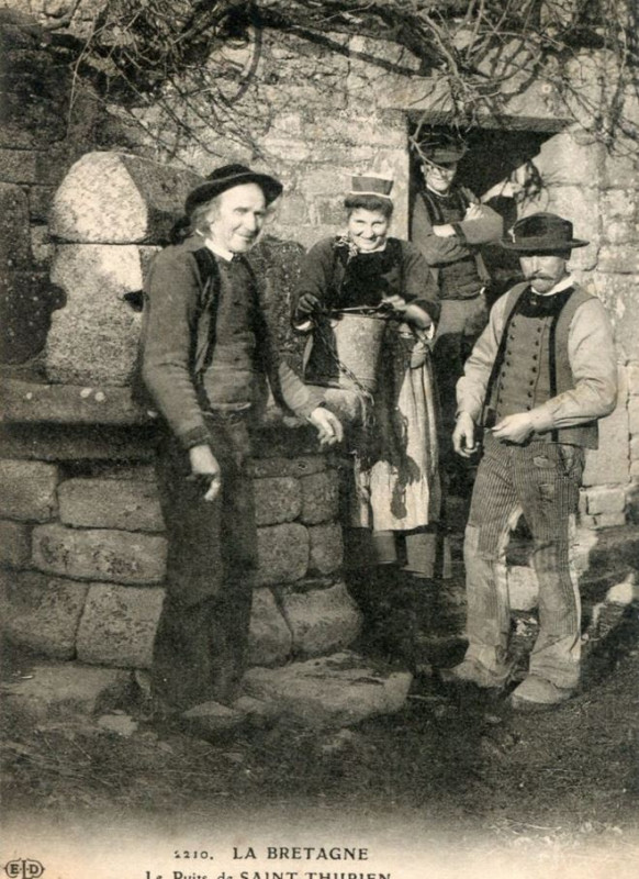 Carte postale ancienne St Thurien le puits à Saint-Thurien