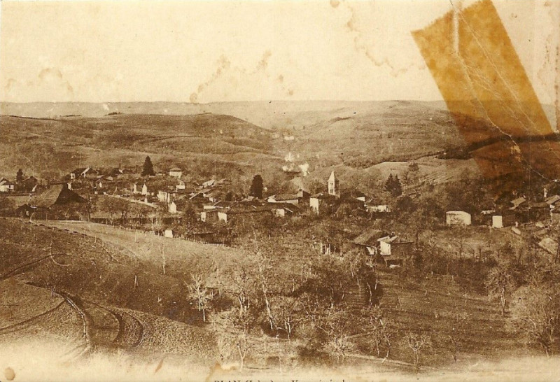 Carte postale ancienne Plan isère vie generale