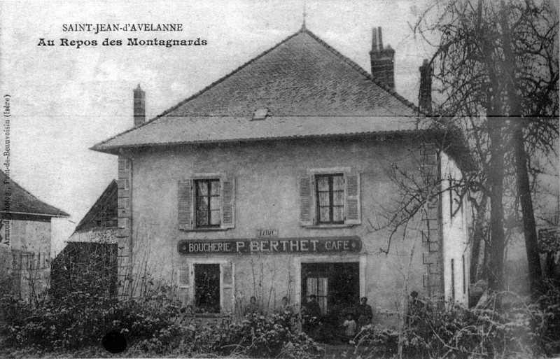 Carte postale ancienne Saint-Jean-d'Avelanne, 1912, p204 de L'Isère les 533 communes -