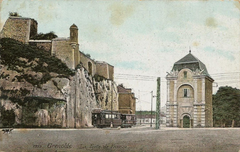 Carte postale ancienne Tramway Grenoble-Voreppe