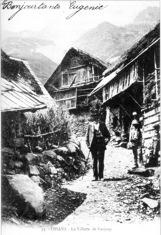 Carte postale ancienne Vaujany, La Villette, p25 L'Isère 1900-1920