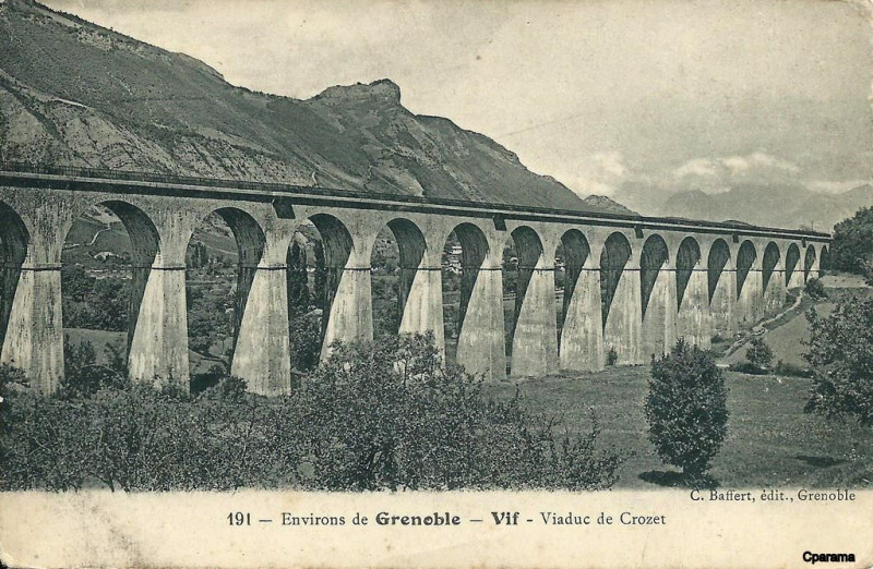 Carte postale ancienne Viaduc du Crozet (carte postale)
