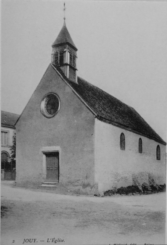 Carte postale ancienne Jouy l'église 8552