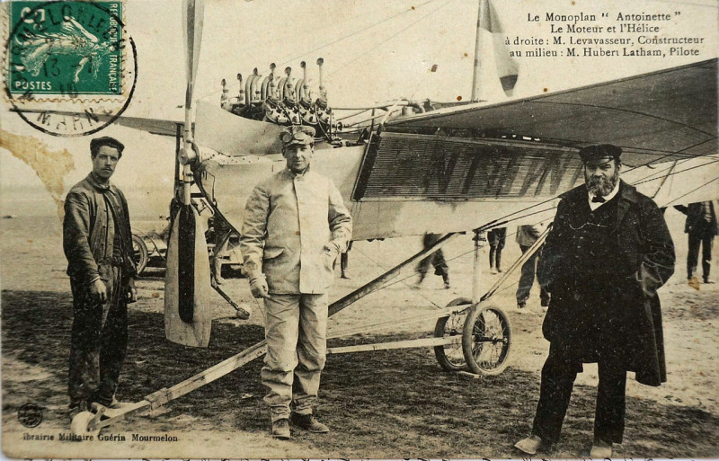 Carte postale ancienne Latham Levavasseur 02200