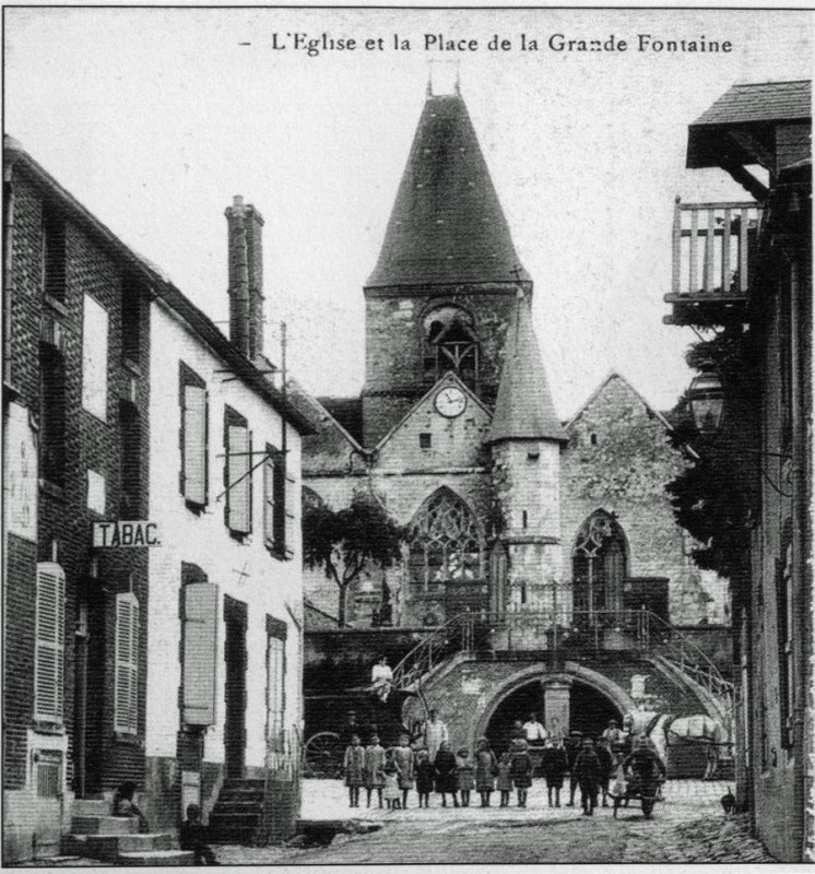 Carte postale ancienne Loisy en Brie église st-Georges