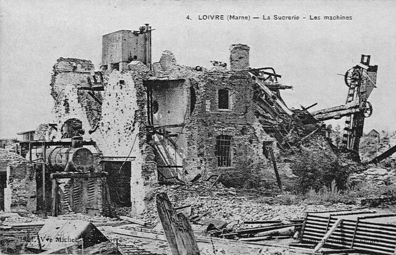 Carte postale ancienne Loivre sucrerie 05288