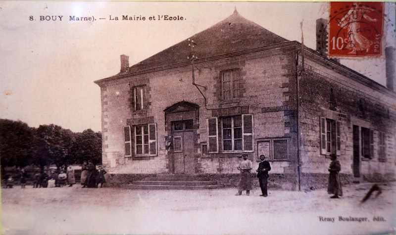 Carte postale ancienne Mairie école 00321