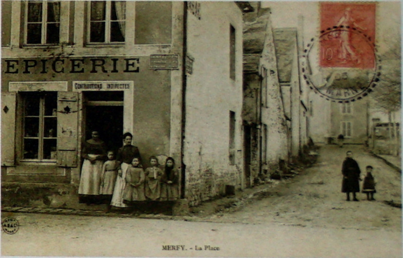 Carte postale ancienne Merfy 1905 08404