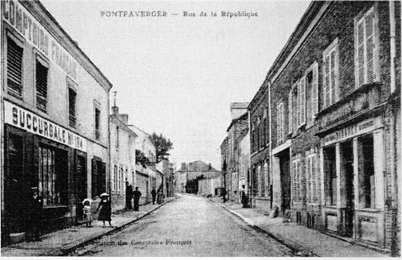 Carte postale ancienne Pontfaverger 80761