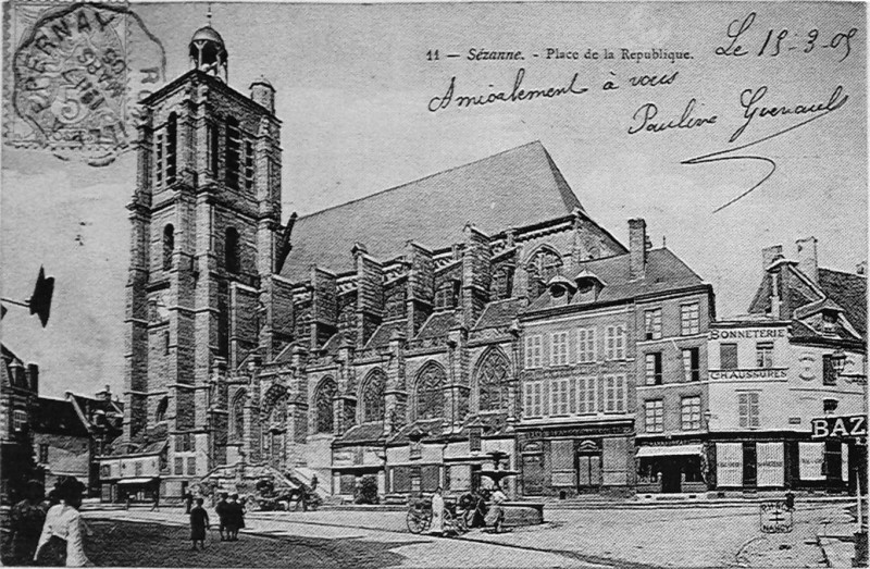 Carte postale ancienne Sezanne 1905 73697