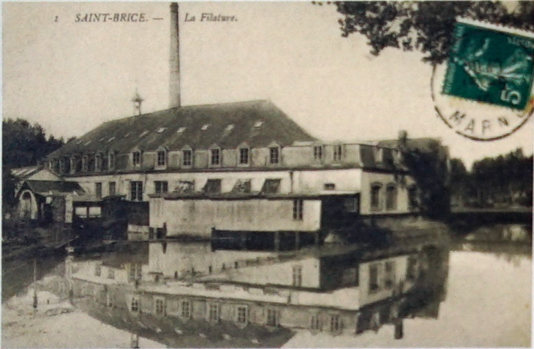 Carte postale ancienne St briCe moulin filature 08413