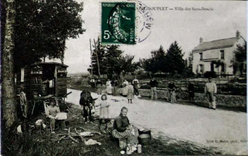 Carte postale ancienne St souplet villa sans soucis 8406