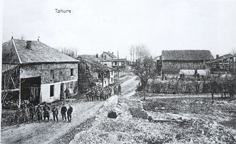 Carte postale ancienne Tahure soldats allemands