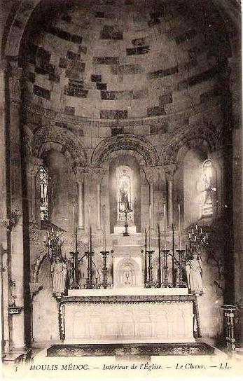 Carte postale ancienne Moulis-en-Médoc - église 3