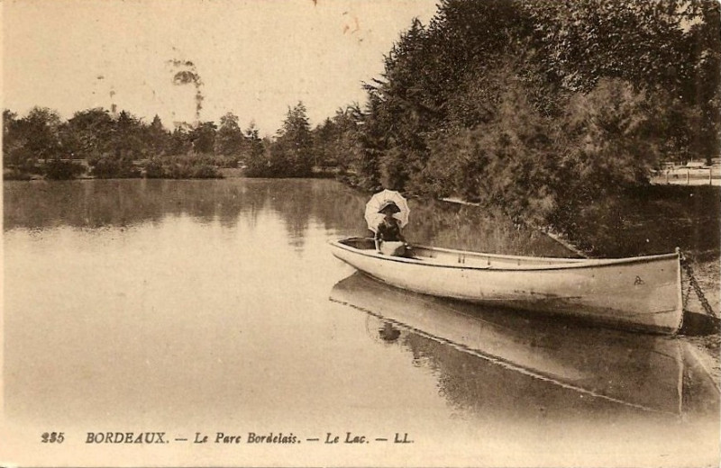 Carte postale ancienne Parc Bordelais - Lac 13 à Bordeaux