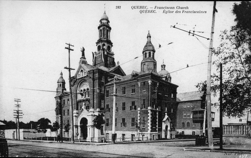 Carte postale ancienne Monastère des Franciscaines à Québec