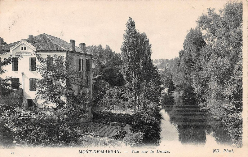 Carte postale ancienne Mont-de-Marsan - La Douze 2