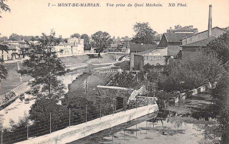 Carte postale ancienne Mont-de-Marsan - La Midouze 2