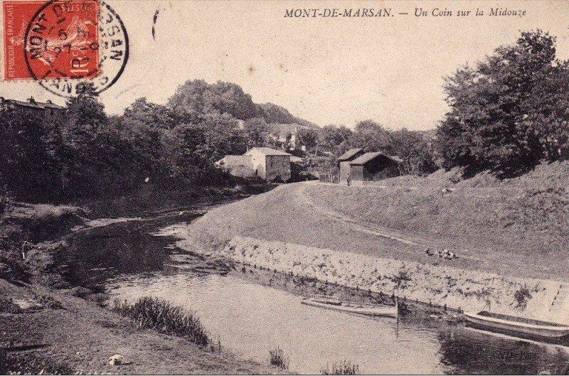 Carte postale ancienne Mont-de-Marsan - La Midouze 7