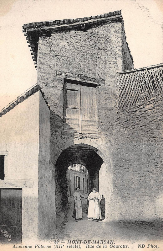Carte postale ancienne Mont-de-Marsan - Rue de la Gourotte
