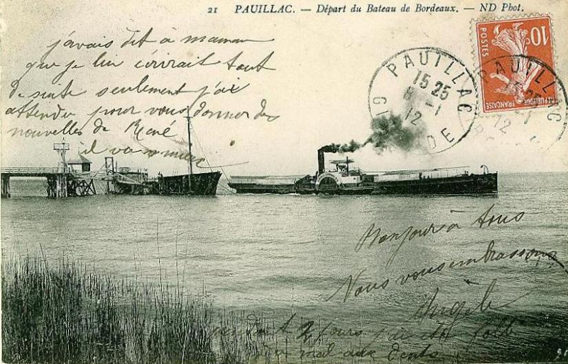 Carte postale ancienne Pauillac - Port 10