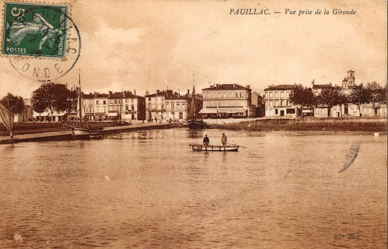 Carte postale ancienne Pauillac - vue générale 5