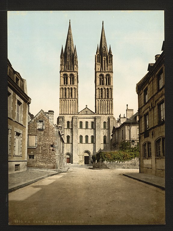 Carte postale ancienne Eglise Saint-Etienne à Caen