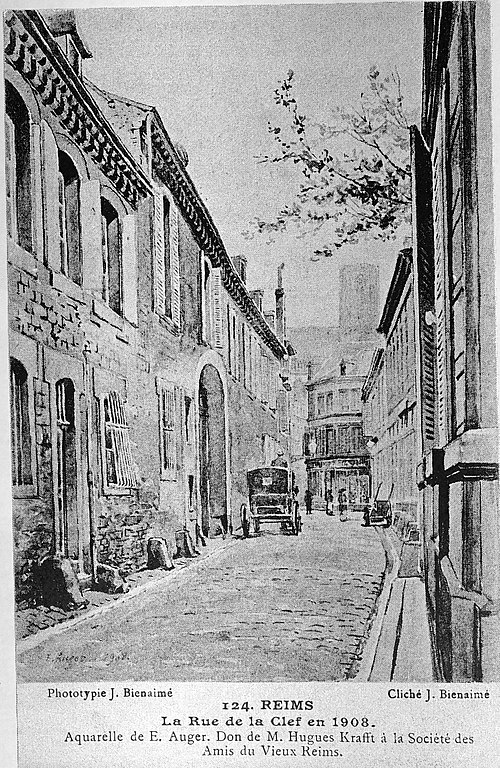Carte postale ancienne Rue de la clef Auger 92842